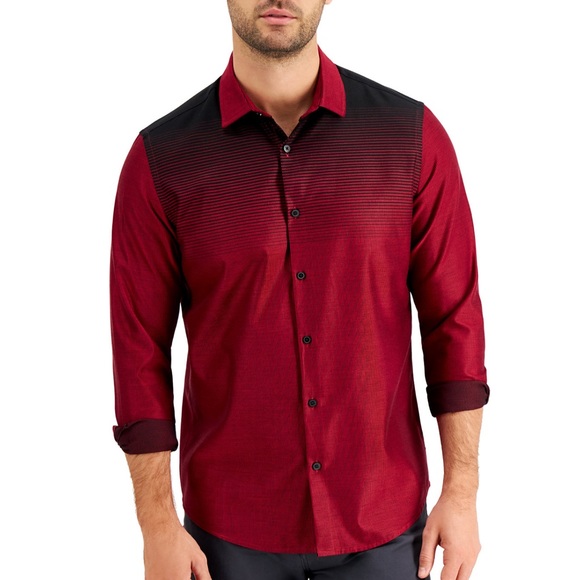 Alfani men's XL long sleeved cotton/poly shirt NWT - Picture 2 of 2